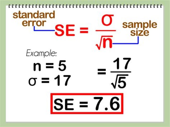 How do you write standard error?