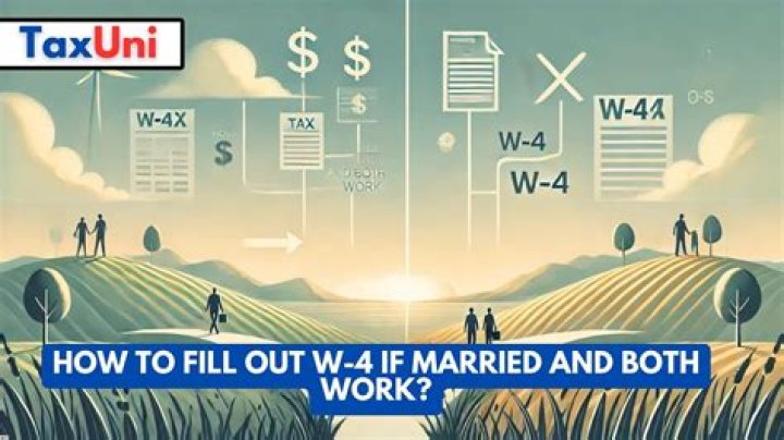 How does a married couple fill out a W-4?