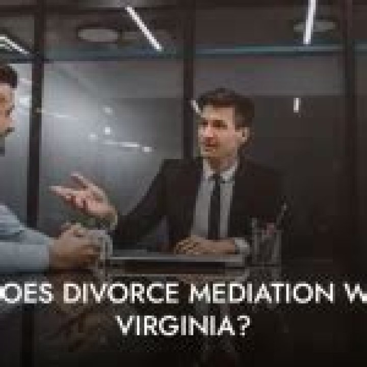 How does divorce mediation work in Virginia?