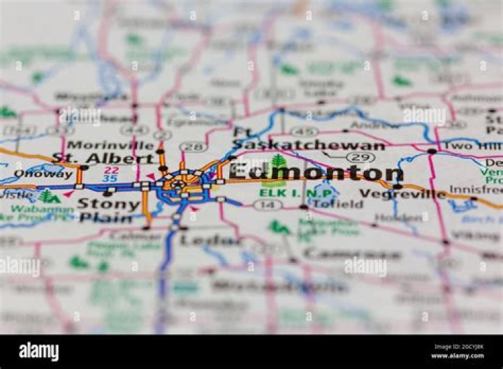 How far north is Edmonton?
