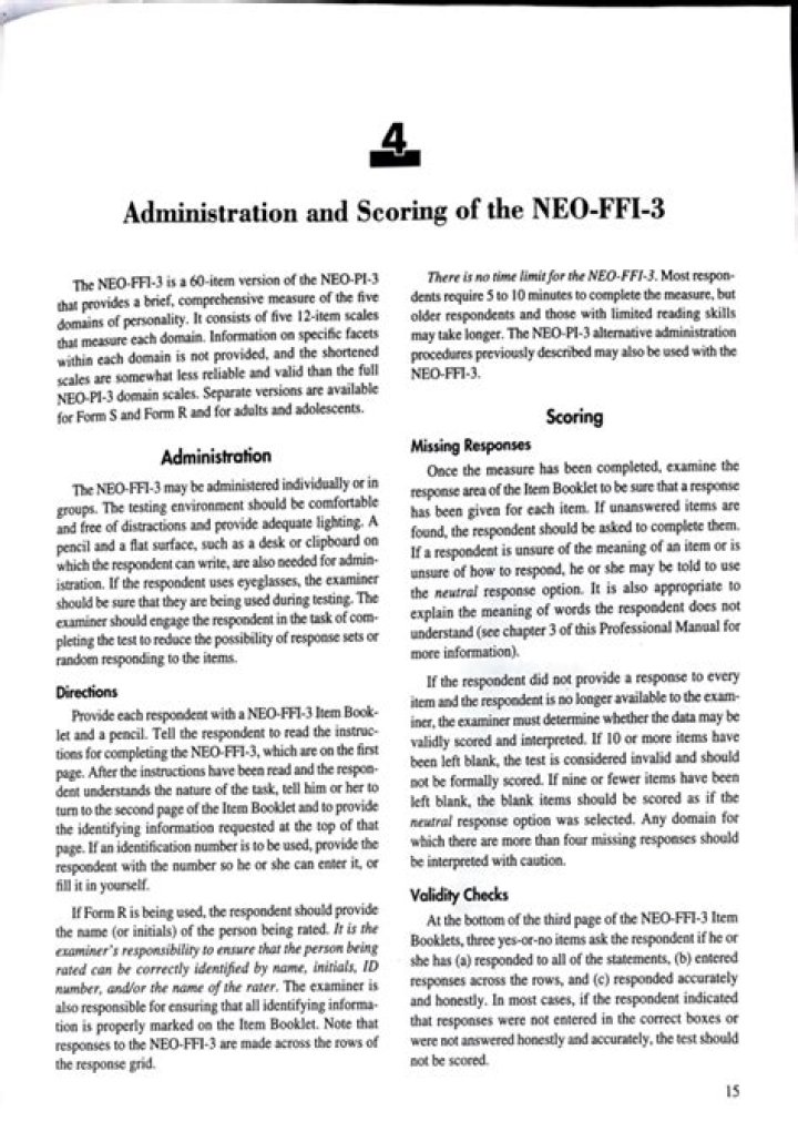 How is neo calculated FFI?