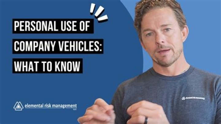 How is personal use of a corporate vehicle determined?