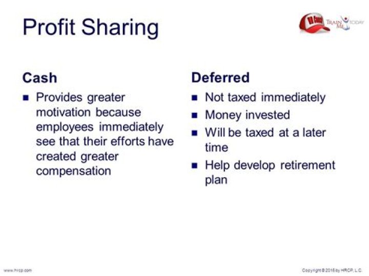 How is profit-sharing taxed?
