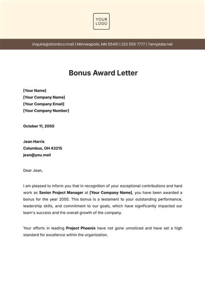 How long after award letter do you get paid?