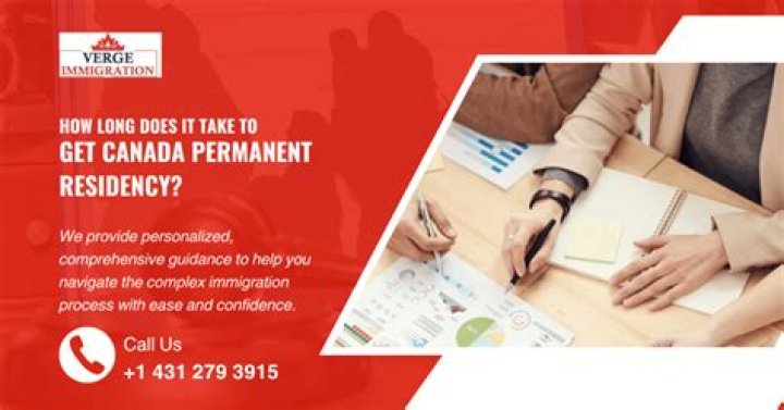 How long does it take to get permanent residency in Canada?
