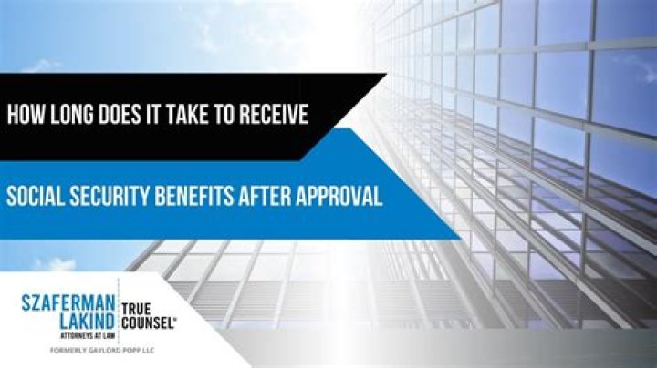 How long does it take to receive Social Security benefits after applying online?