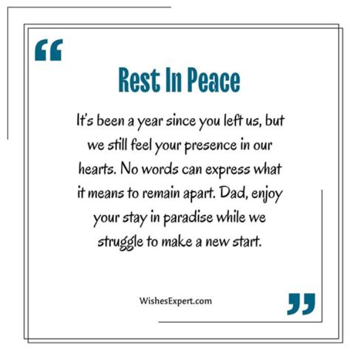 How long has it been since my dad died?