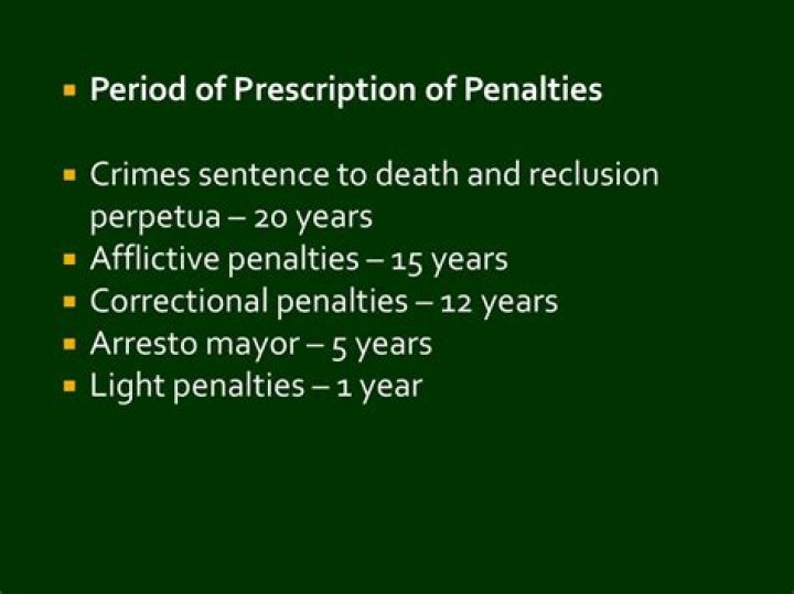 How long is the tax prescription period?