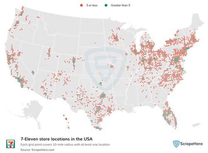 How many 711 locations are there?