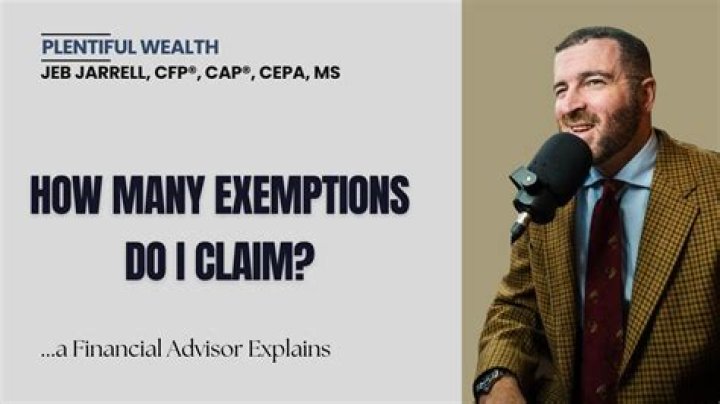 How many exemptions can I claim on my federal w-4?