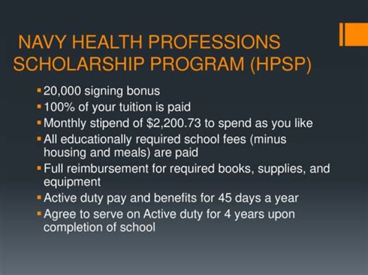 How many navy HPSP scholarships are awarded?