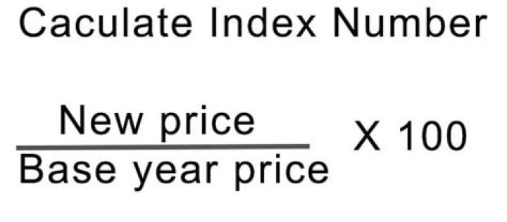 How many types are used for the calculation of index numbers?
