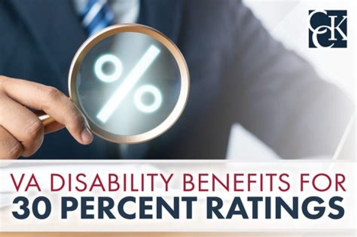 How much do you get for 30 percent disability from the VA?