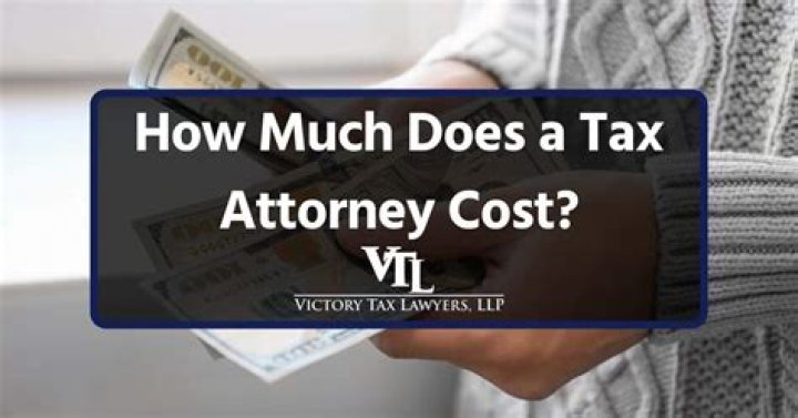 How much does a tax attorney cost?