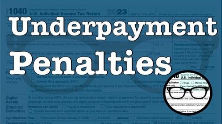 How much is the underpayment penalty for 2020?