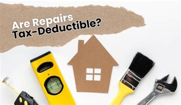 How much of home repairs are tax deductible?