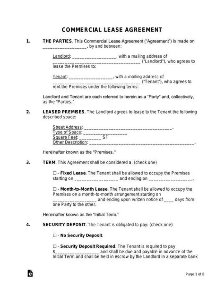 Is a commercial lease legally binding?