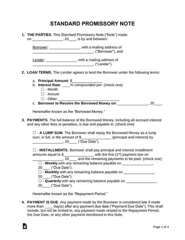 Is a signed promissory note legally binding?