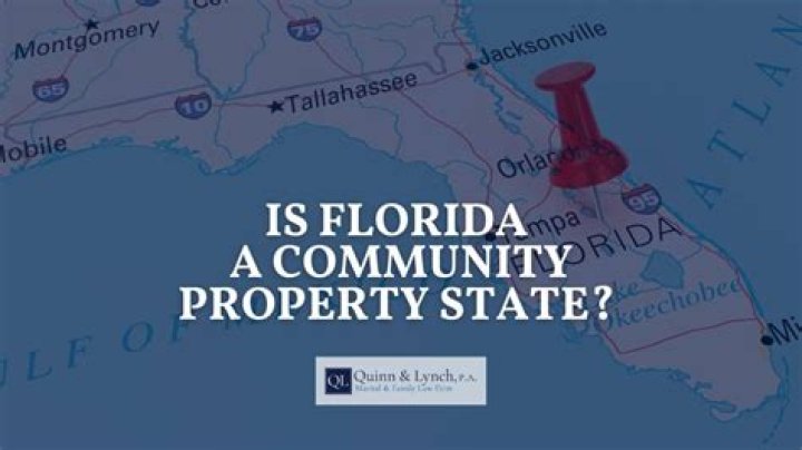 Is Florida a non community property state?