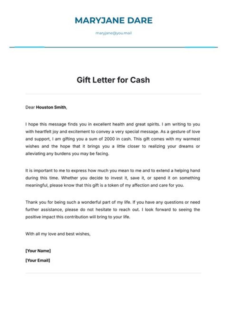 Is it legal to give a relative a cash gift?