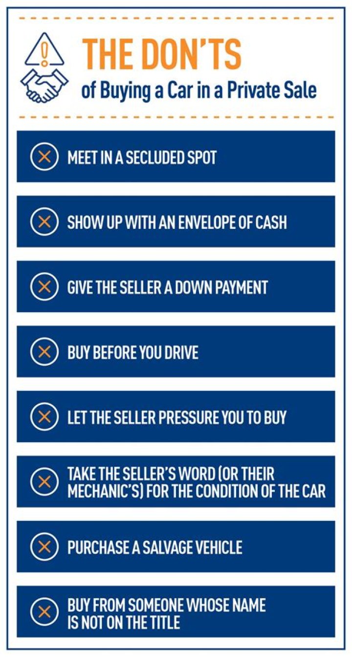 Is it safe to buy a car with cash from a private seller?