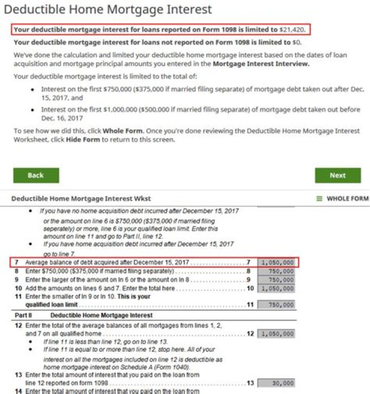 Is mortgage interest received tax deductible?
