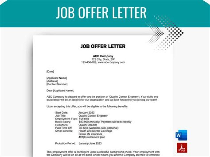 Is offer letter mandatory in California?