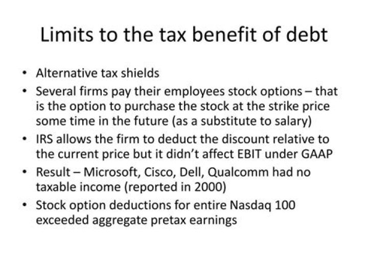 Is the tax benefit of debt overestimated?