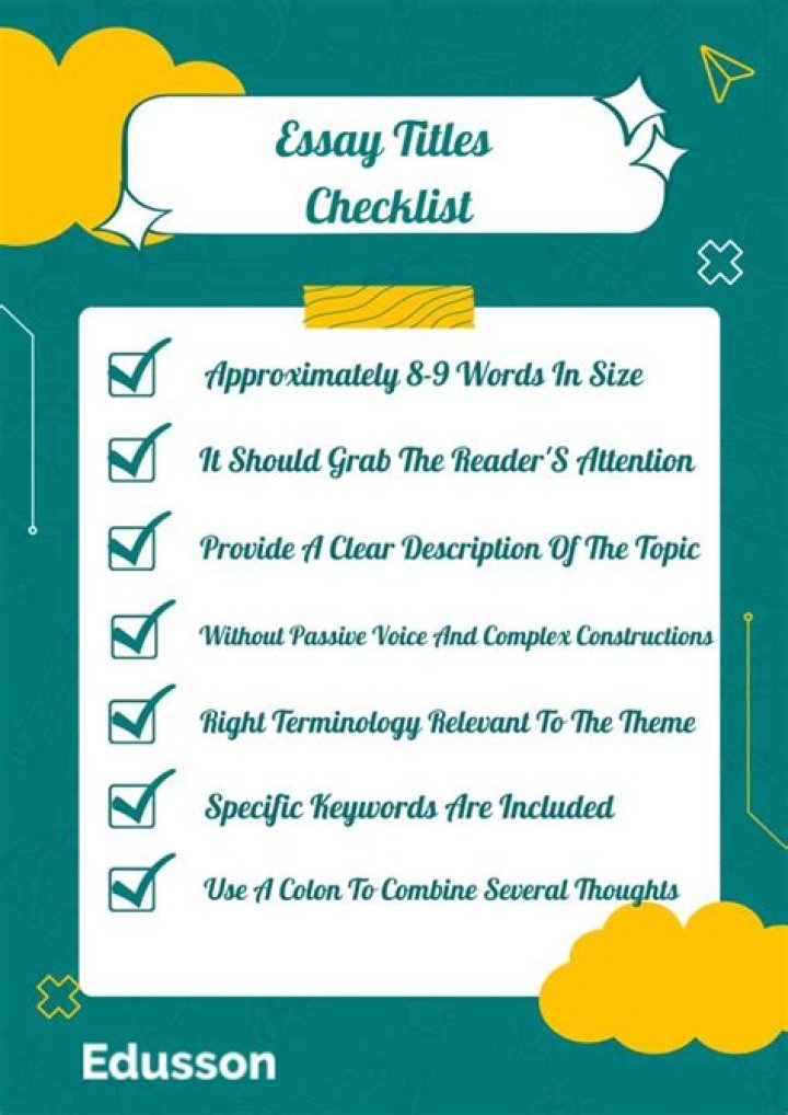 Selecting a Catchy Essay Title Will Achieve Your Reader’s Consideration