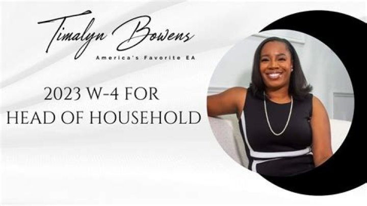 Should I file w4 as head of household?