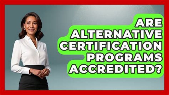 What are alternative certification programs?