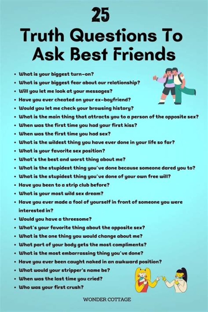 What are good questions to test friendships?