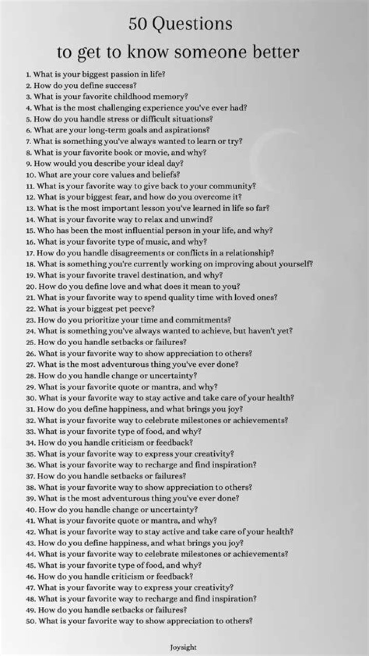 What are some genuine questions to ask?