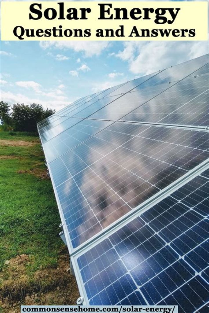 What are some good questions about solar energy?