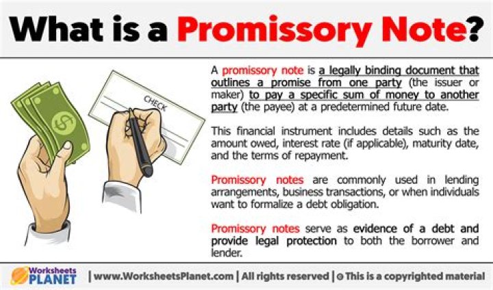 What are the 2 parties in a promissory note transaction?