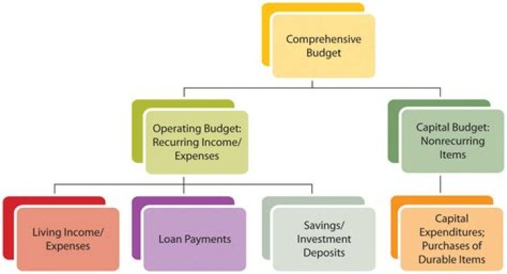 What are the components of cash budget?