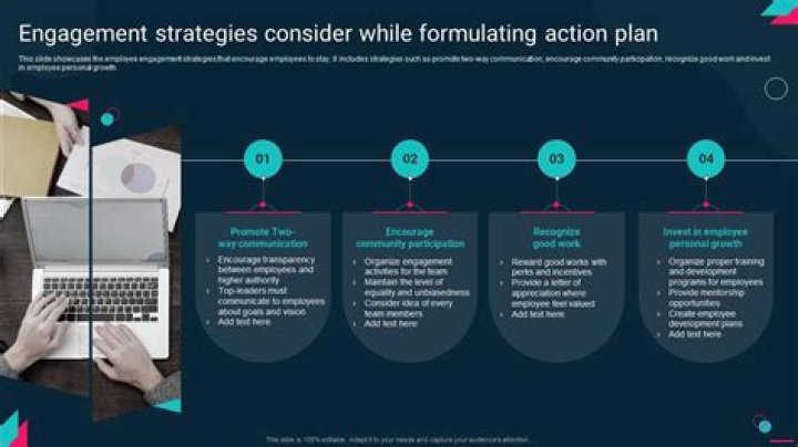 What are the essential things that you need to consider when formulating your action plan Why?
