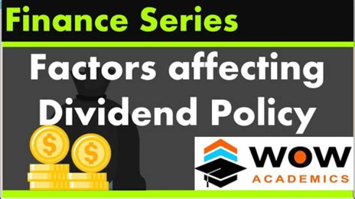 What are the factors determining dividend policy?
