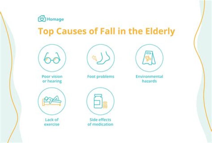 What are the main causes of falls in the elderly?