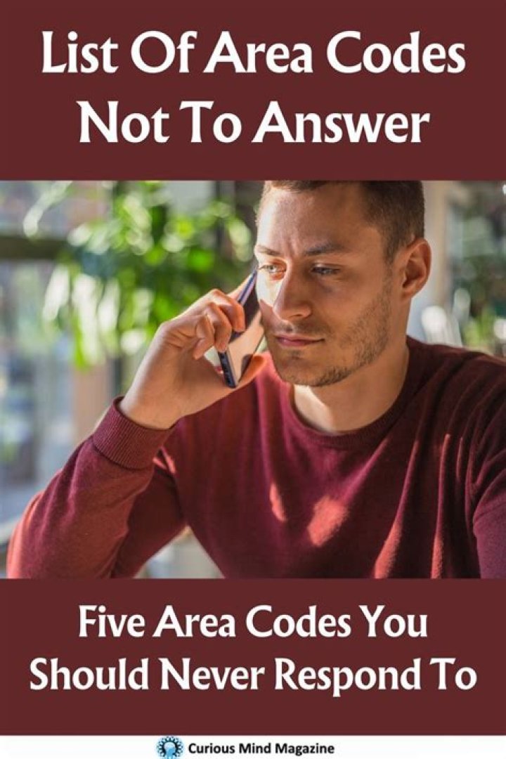 What area codes should you not answer?