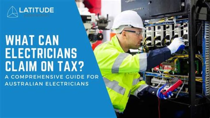 What can electricians claim on taxes?