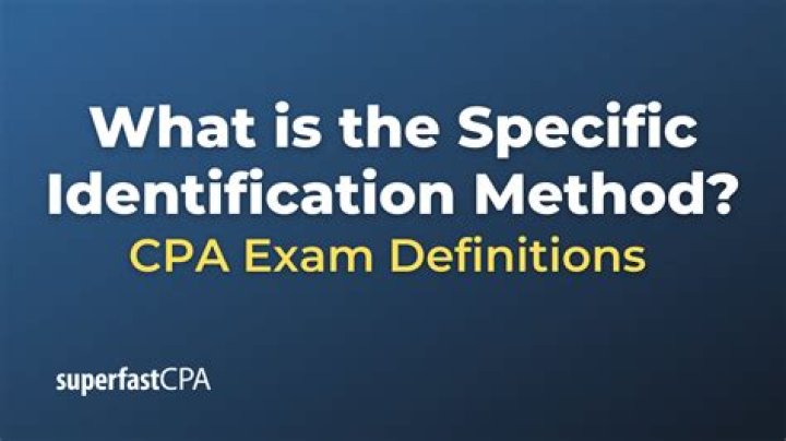 What companies use specific identification method?
