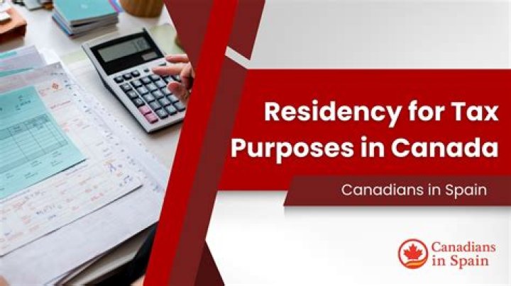 What determines your residency for tax purposes?