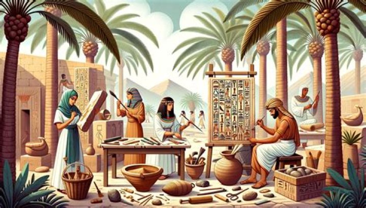 What did artisans wear in ancient Egypt?