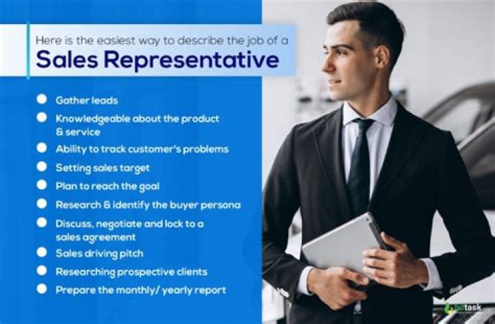 What do commercial sales representatives do?