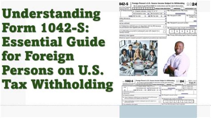 What do I do with a 1042-s form?