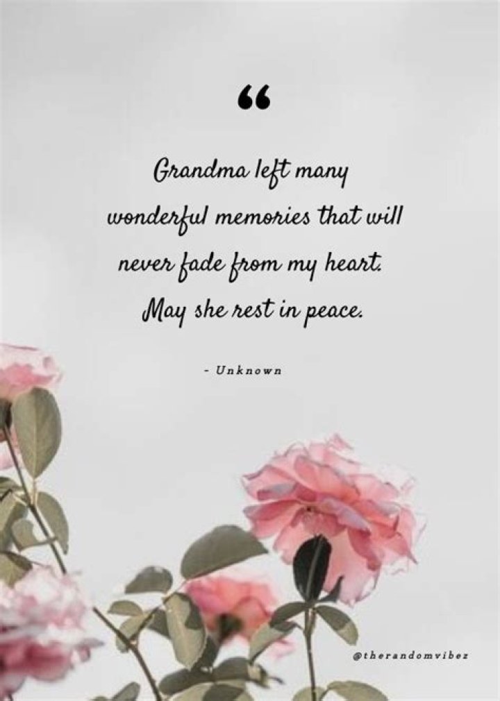 What do I write in my grandma death anniversary?