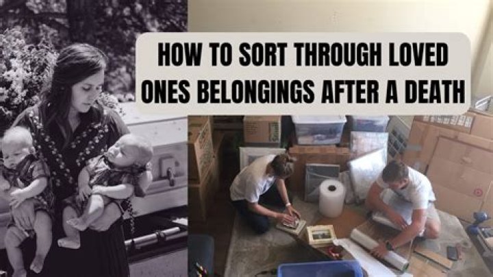 What do you do with parents belongings after death?