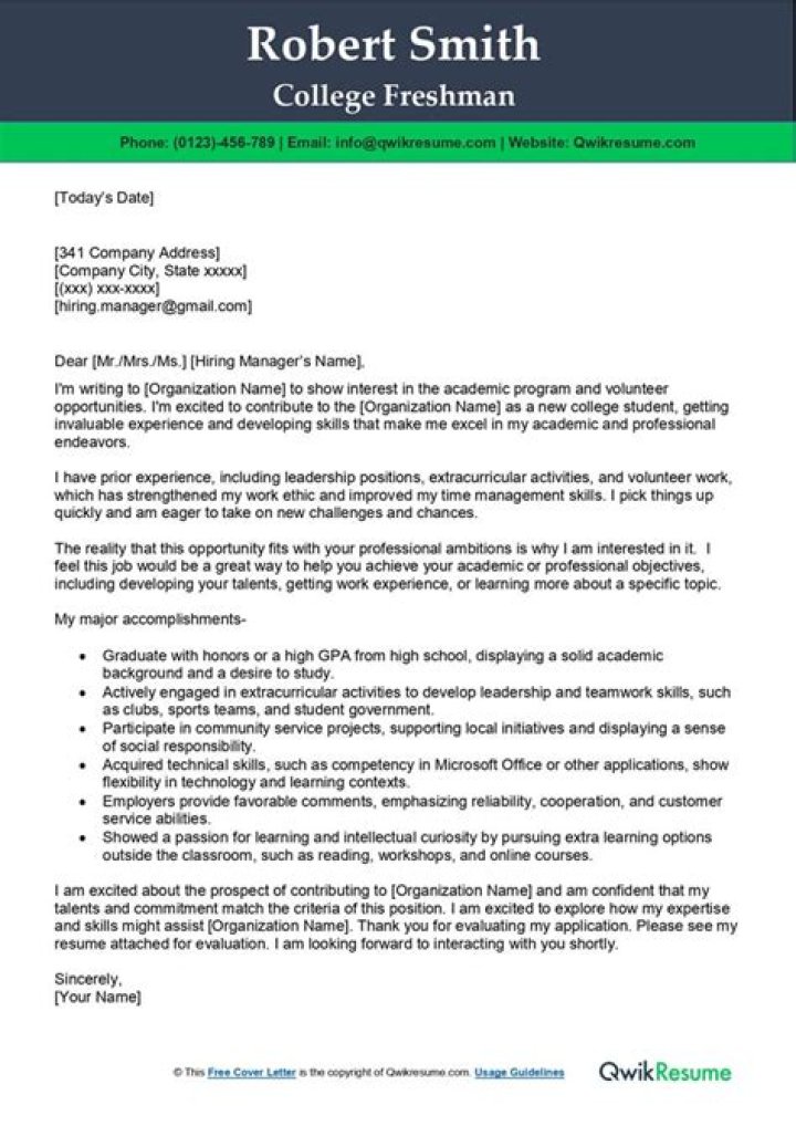 What do you say as a freshman in college?