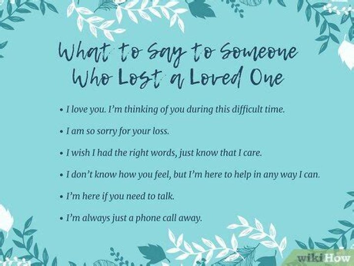 What do you say to someone who lost contact?